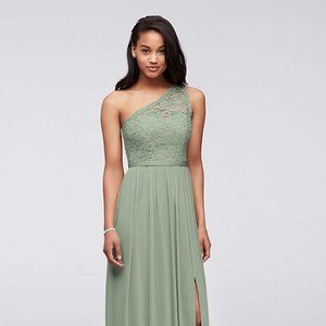 Bridesmaid Dress - One Shoulder Long Lace